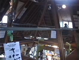 The upper floor of Ranworth Broad visitor centre provided a dry and cosy venue for lunch